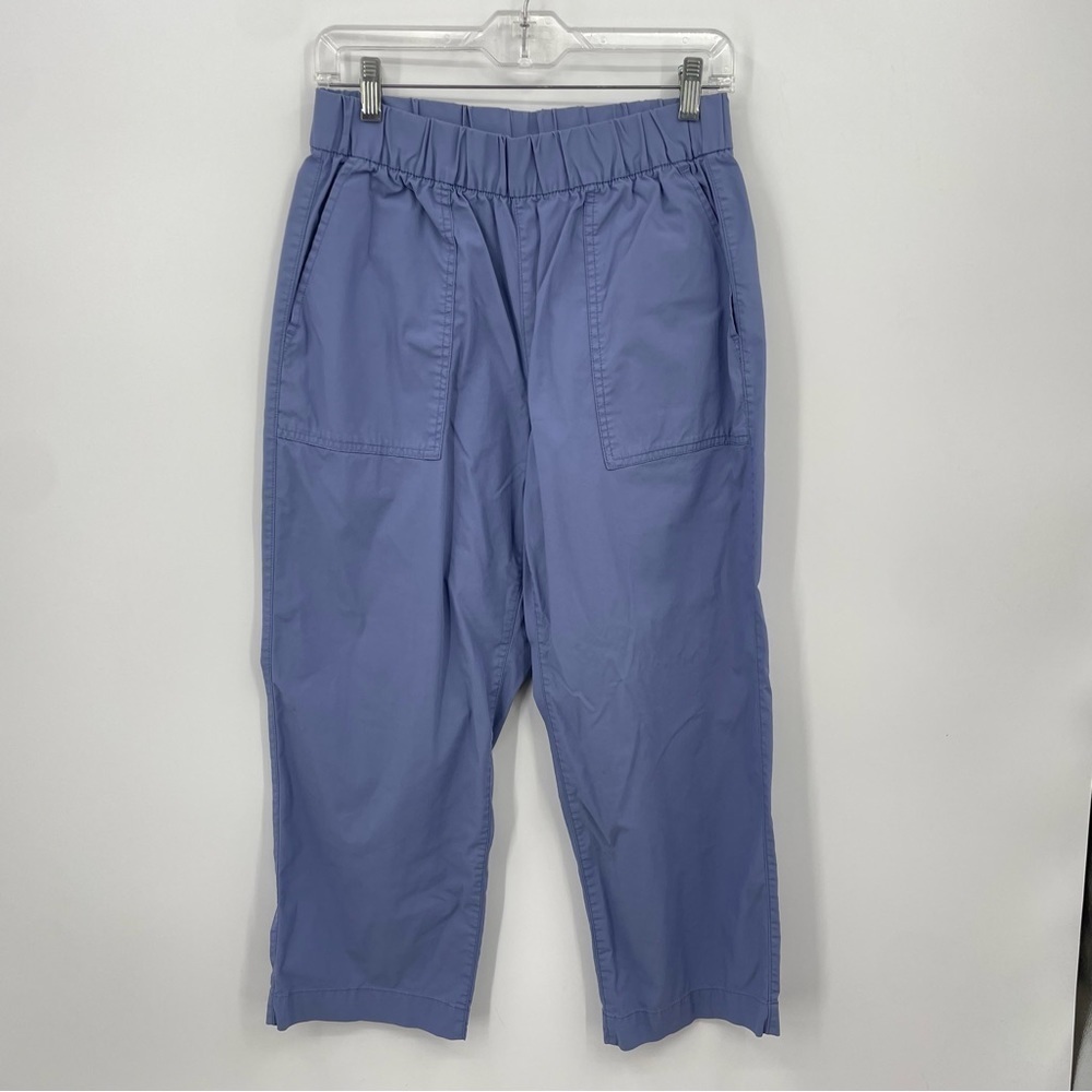 GAP Off-Duty Khakis Sz S petite larkspur blue high rise pull on